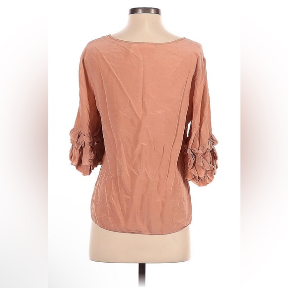 See By Chloe Ruffled Dusty Pink Blouse - Picture 3 of 3